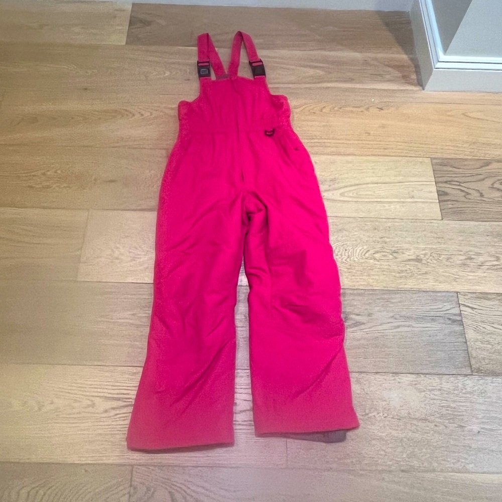 Land End Ski Bib Pink  - size y8